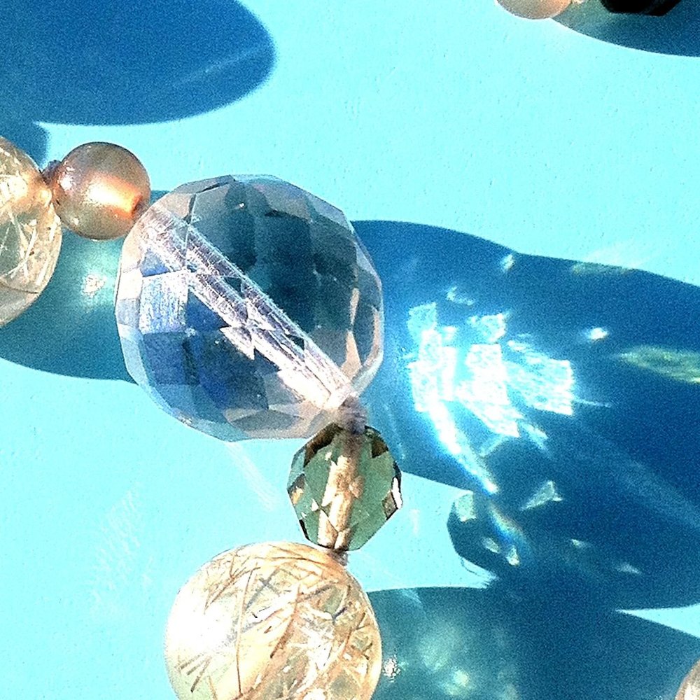 Vintage Runway Couture ARMANI Collezione necklace RARE NWT Iridescent crystal - Picture 5 of 8